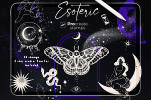 PROCREATE Esoteric Stamps & Brushes