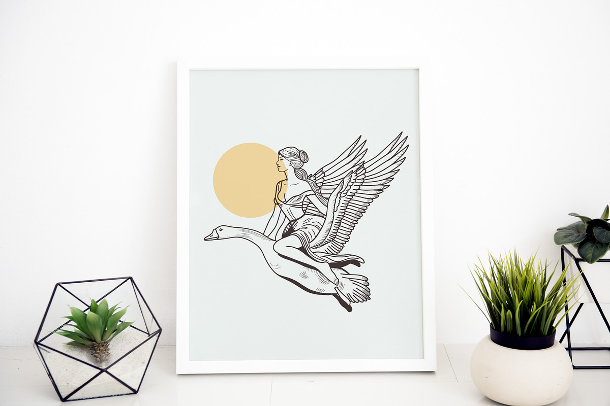 Moon Goddess Spirit Animal Bundle, an Illustration by Wanderlust Heart Branding (Photo 3 of 8)