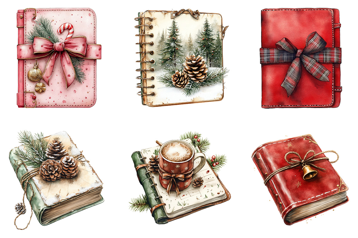 Cozy Christmas Planner Clipart, an Illustration by SinaCreation (Photo 5 of 7)