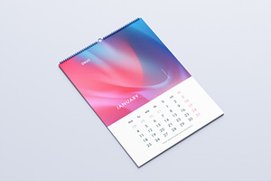 5 Calendar Mockup PSD File