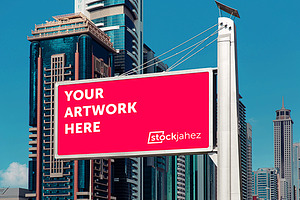 Sheikh Zayed Road Billboard Mockup