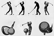 Golf Silhouette SVG, a Sport Illustration by newminddesign (Thumbnail 1 of 3)