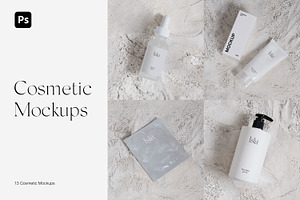 Cosmetic Box, Dropper, Tube Mockups, a Packaging Mockup by Feel This