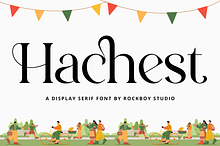 Hachest - Display Serif Font