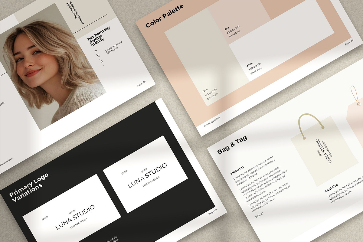 Mini Brand Guideline Kit, a Brochure Template by Aura Agency (Photo 3 of 8)
