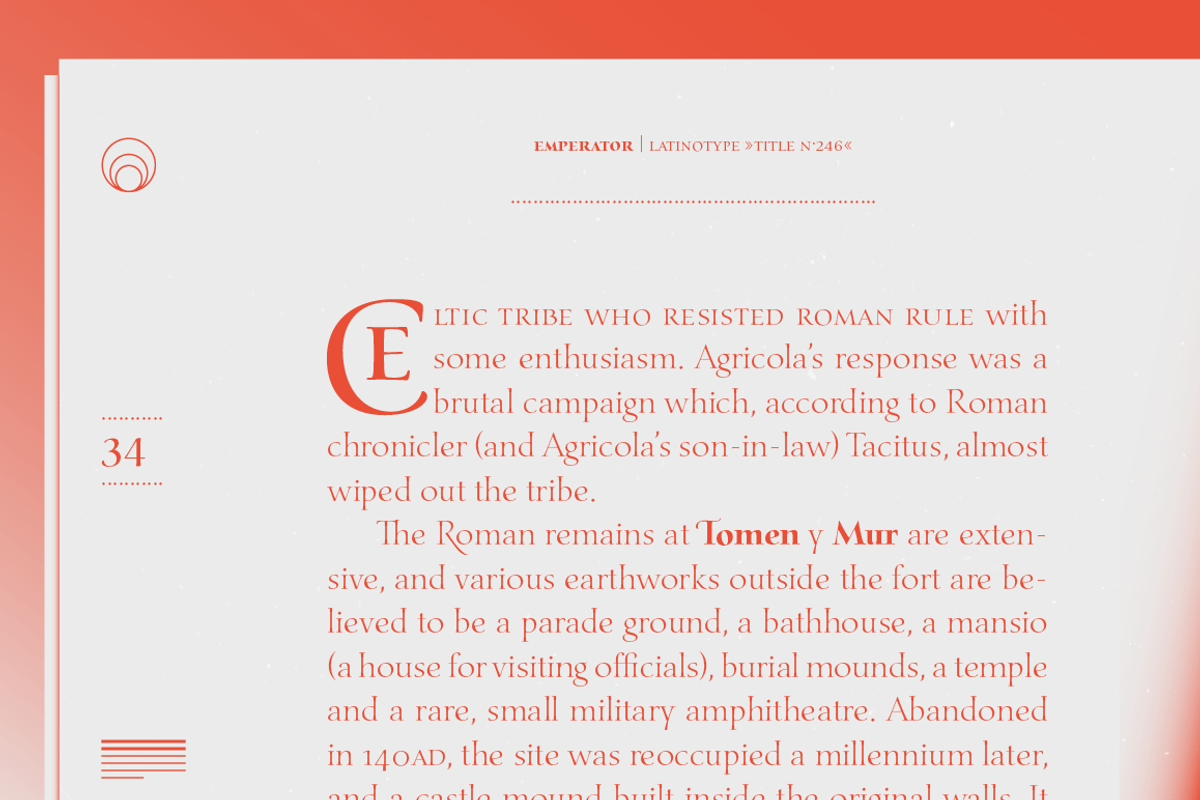 Emperator, a Serif Font by Latinotype (Photo 4 of 15)