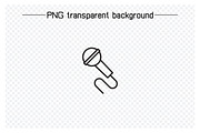 Mic Icons Set, an Outline Icon by Designfour (Thumbnail 3 of 7)
