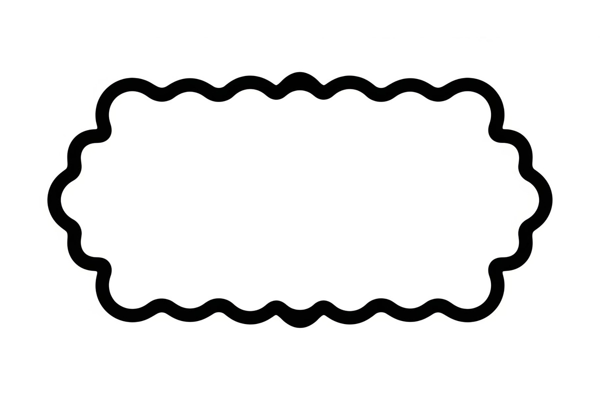 Wavy Scalloped Label Frame Bundle, an Illustration by musafir_fashion (Photo 45 of 51)