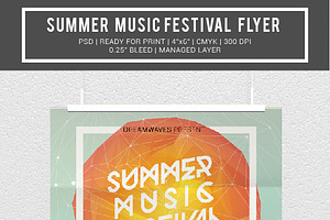 summer beach party flyer template