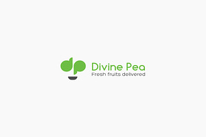 DP logo fruits&veggies icon face, a Branding & Logo Template by MuzaInspires