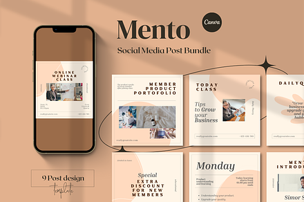 Mento - Instagram Post For Canva, a Social Media Template by Ibrahima_Studio