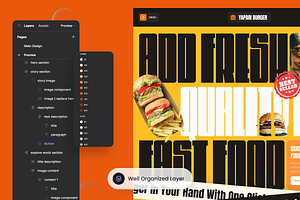 Burger Restaurant Food Landing Page