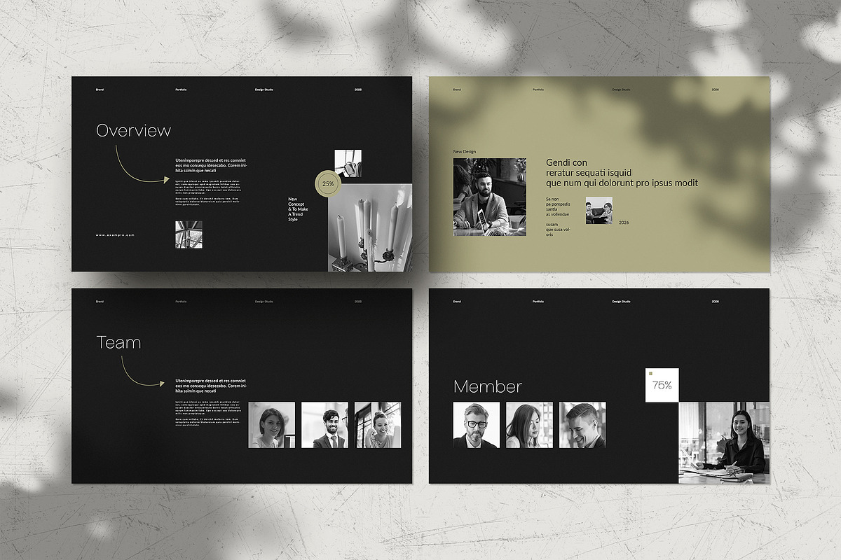 Portfolio Template, a Presentation Template by White Graphic (Photo 4 of 7)