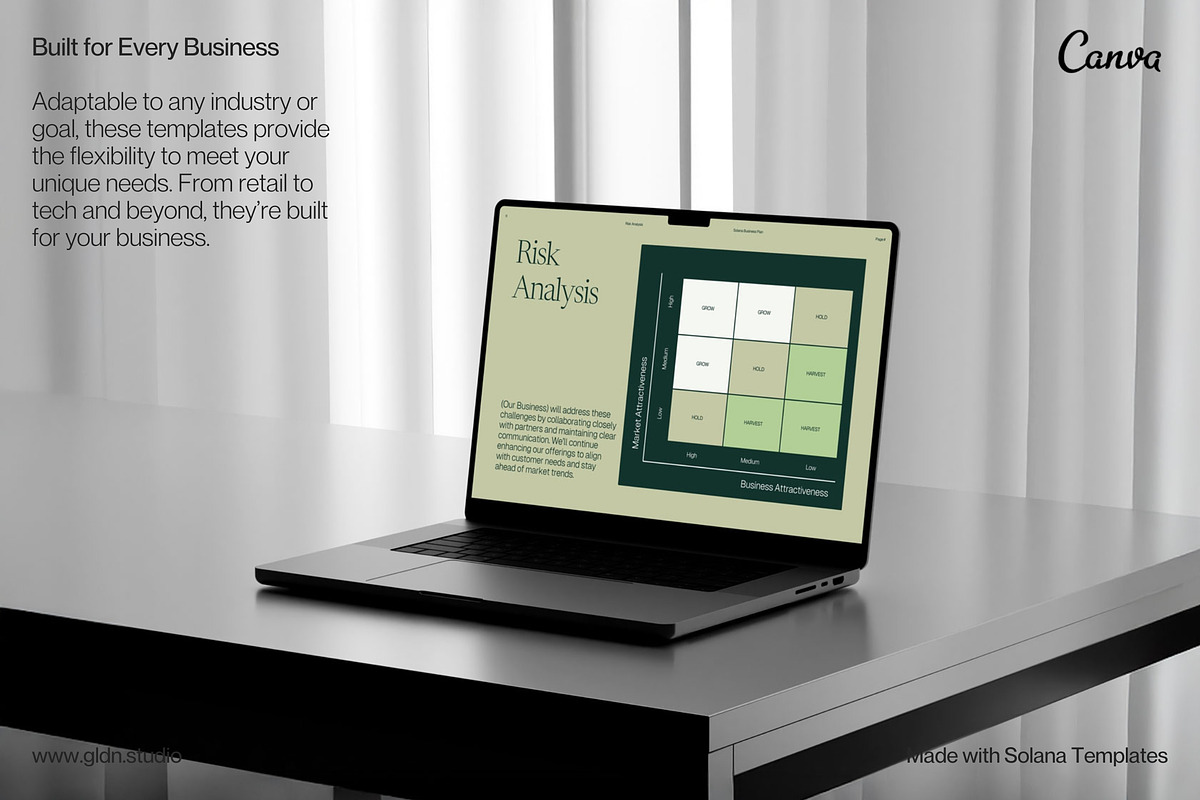 Business Plan Template Presentation, a Presentation Template by GLDN Studio (Photo 6 of 10)