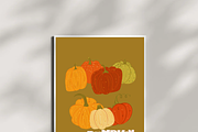 Whimsical Fall posters bundle, a Decorative Illustration by Oleksandra Illustrates (Thumbnail 4 of 6)