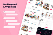 Child Care Web Design, a Wireframe Template by INSPR STD (Thumbnail 4 of 6)