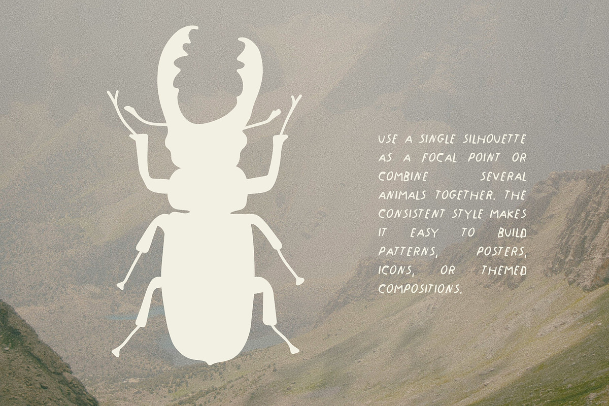 100 Naive Animal Silhouettes, an Animal Illustration by Veyla (Photo 5 of 11)