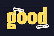 Goola Modern - Bold Extrude Font, a Sans Serif Font by Nirmana Visual (Thumbnail 3 of 15)