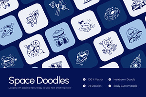 Space Drawing Art, an Outline Icon by Vectors Market