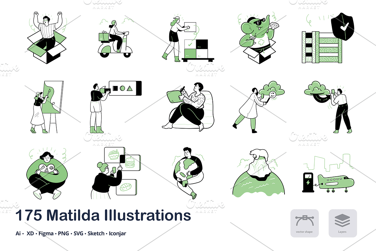 Matilda - 175 Illustrations, an Animal Illustration by Vectopus.com (Photo 3 of 12)