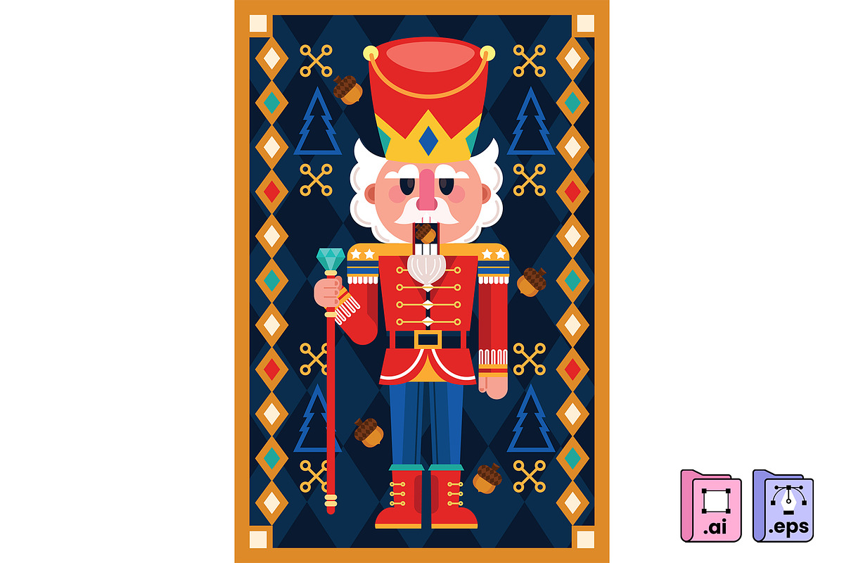 Classic Festive Nutcracker, a Person Illustration by MISS CHATZ (Photo 2 of 3)