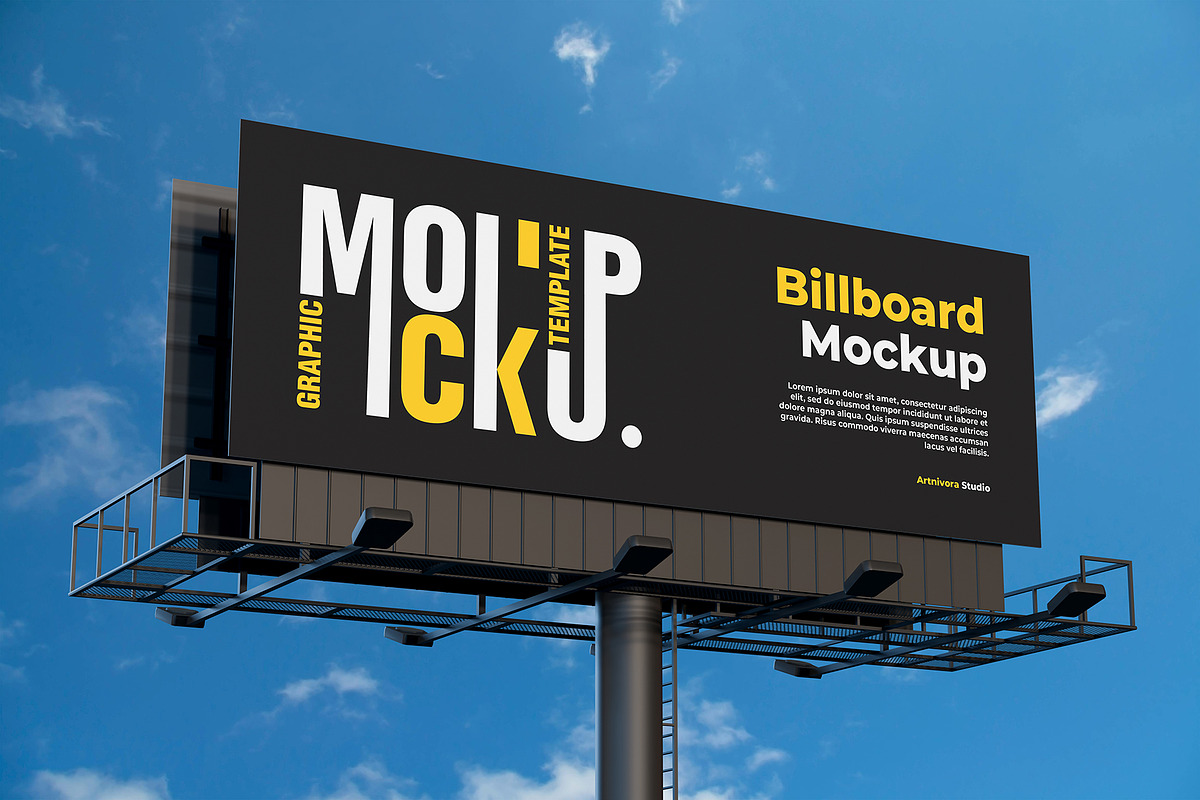 Billboard Mockup Set, an Advertising Mockup by Artnivora.Std (Photo 3 of 4)