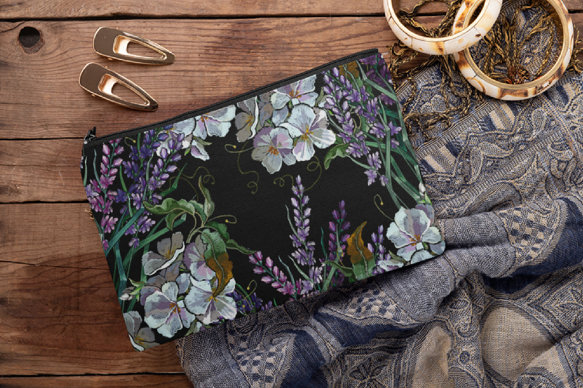 Lavender and summer white flowers, a Pattern Graphic by Matrioshka (Photo 2 of 8)