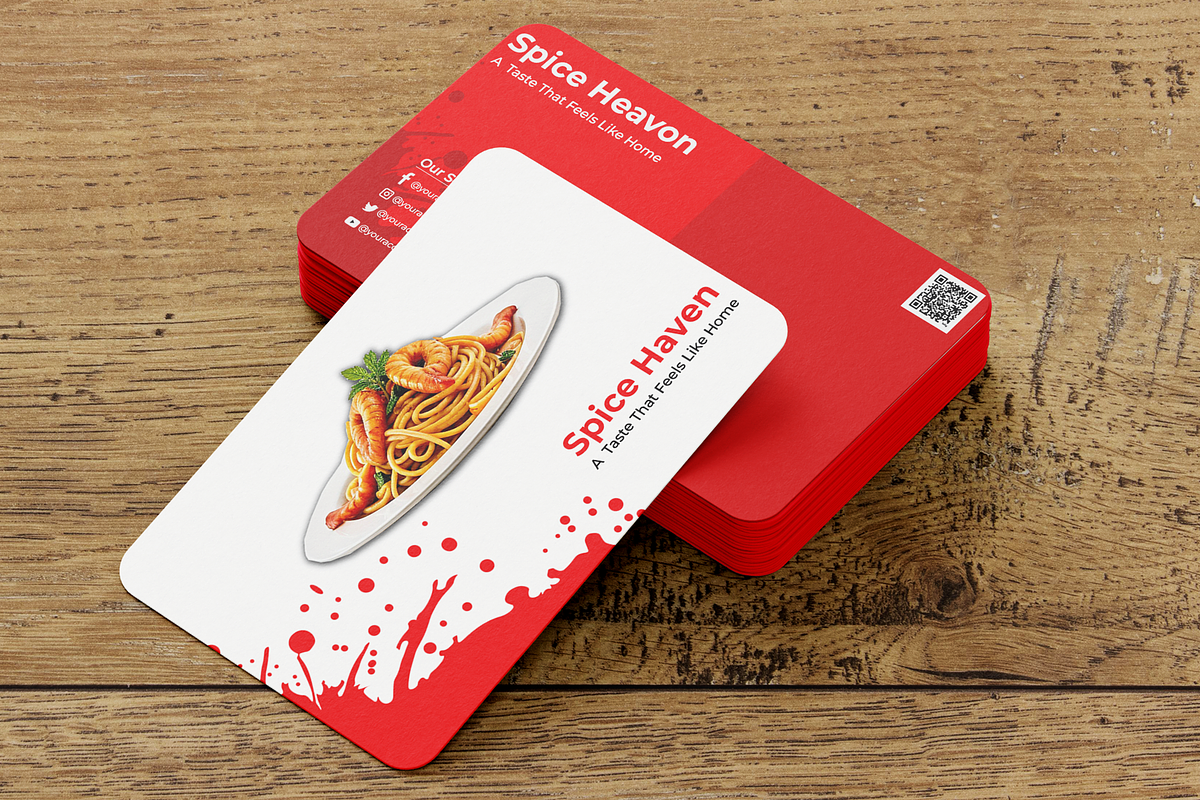 Elegant Restaurant Business Card, a Business Card Template by microtasker
