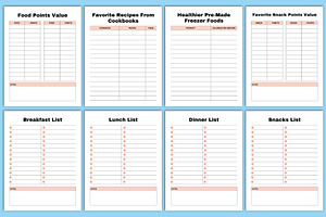 Meal Planner Bundile Canva Templates