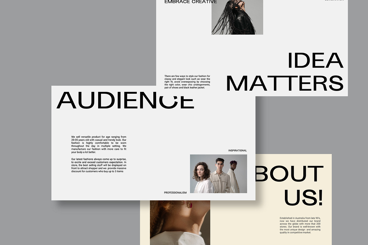 Fashion Minimalist Powerpoint, a Presentation Template by Rocket Template (Photo 9 of 10)