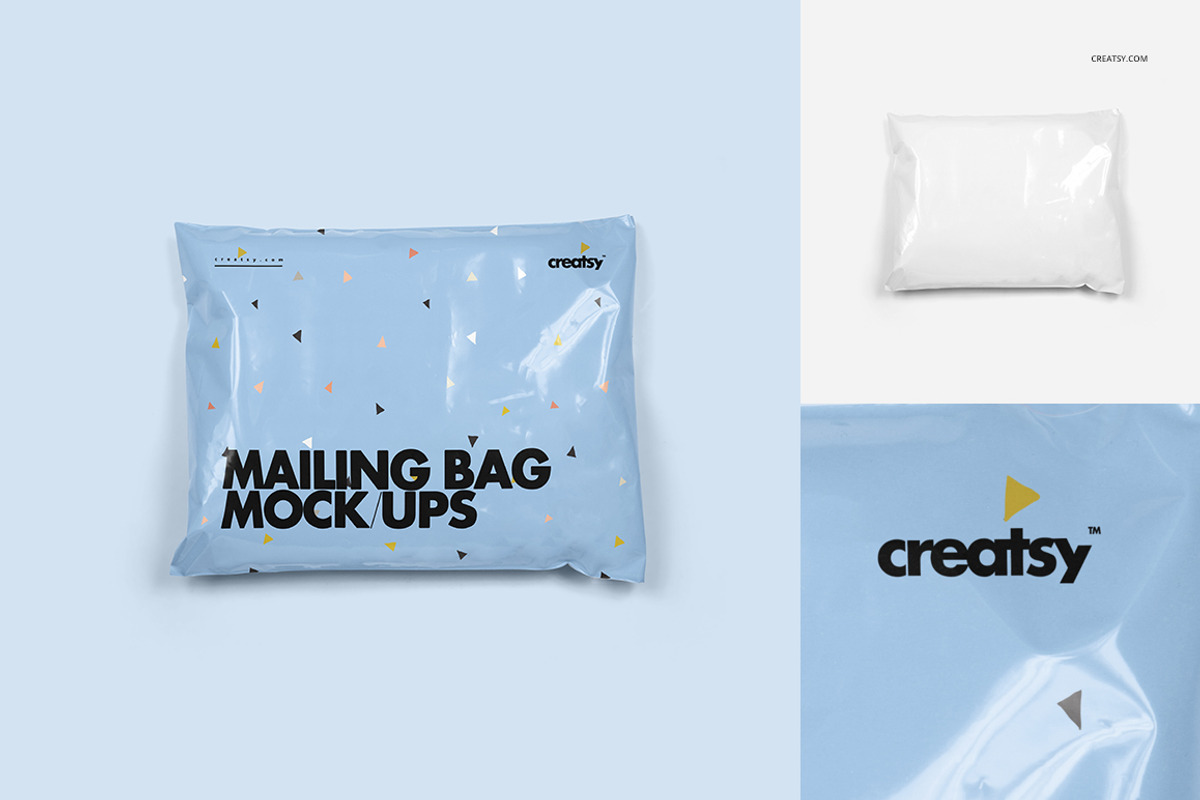 Mailing Bag Mockup Set, a Packaging Mockup by creatsy4 (Photo 2 of 9)