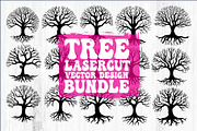 Laser Cut Tree Silhouettes Bundle, a Graphic by balal (Thumbnail 1 of 13)