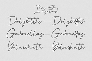 Tanya Hati - Signature Script Font