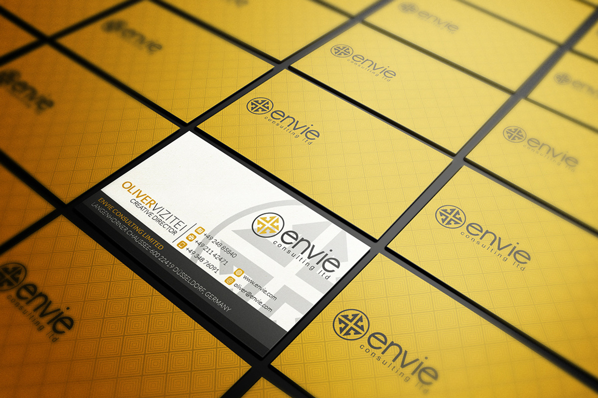 Yellow Corporate Business Card, a Business Card Template by Marvel (Photo 3 of 6)