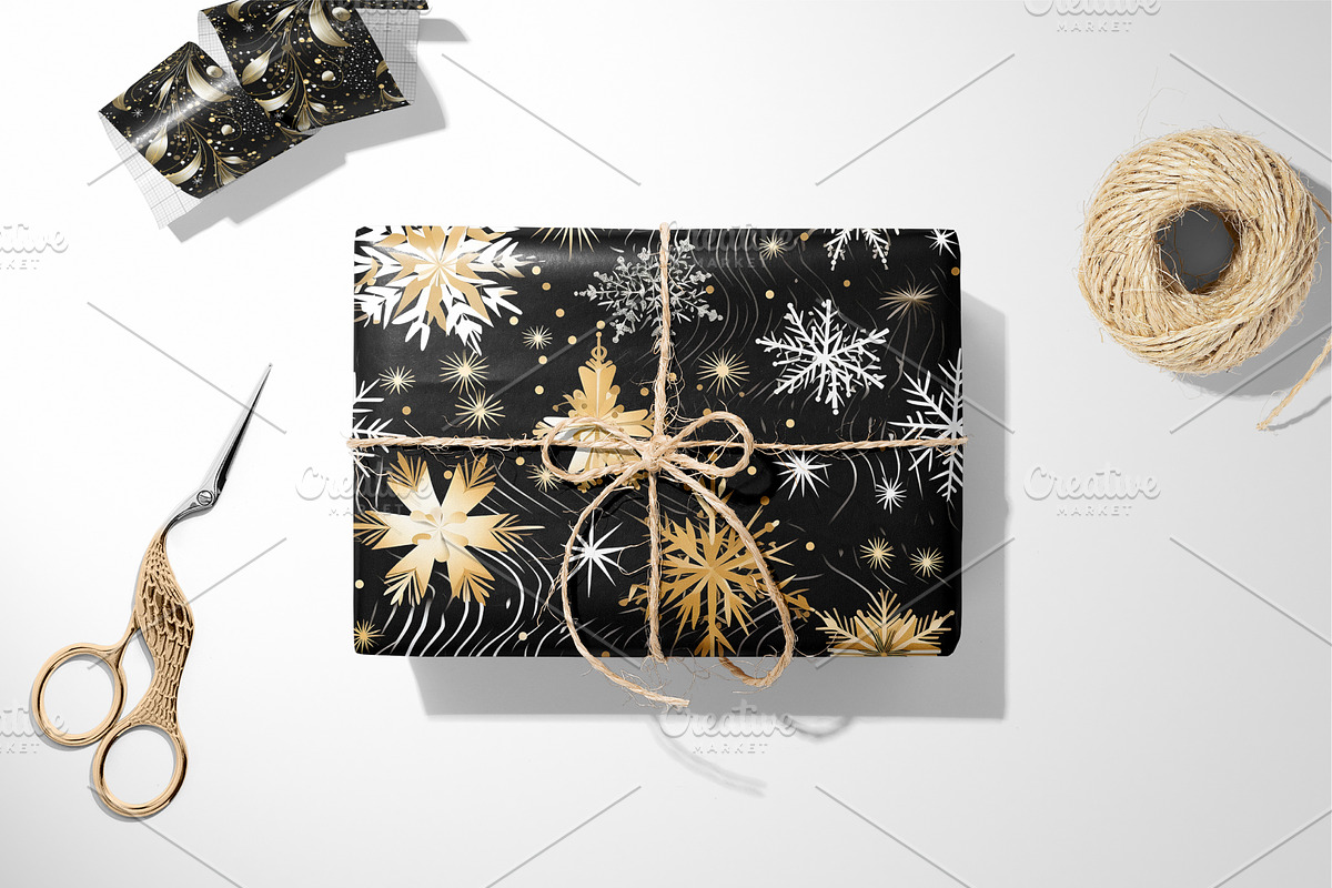 Luxury Christmas patterns., a Texture Graphic by KENO Mascots (Photo 5 of 5)