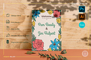 Rose and Lily Wedding Invitation Set, an Invitation Template by Millusti (Thumbnail 5 of 6)