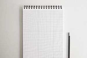 5 SketchBook Mockup NoteBook Mock-up