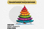 Whimsical Christmas Trees Clipart, an Illustration by Dream Creation (Thumbnail 7 of 7)
