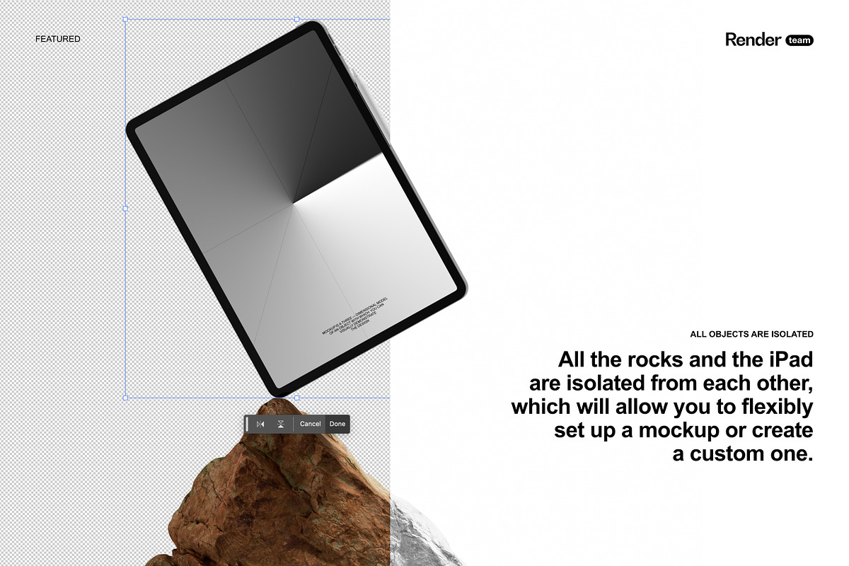 iPad Mockup Set, an iPad Mockup by Renderteam (Photo 4 of 16)