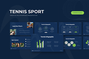 Tennis Sport  - Google Slide, a Presentation Template by AQR Studio