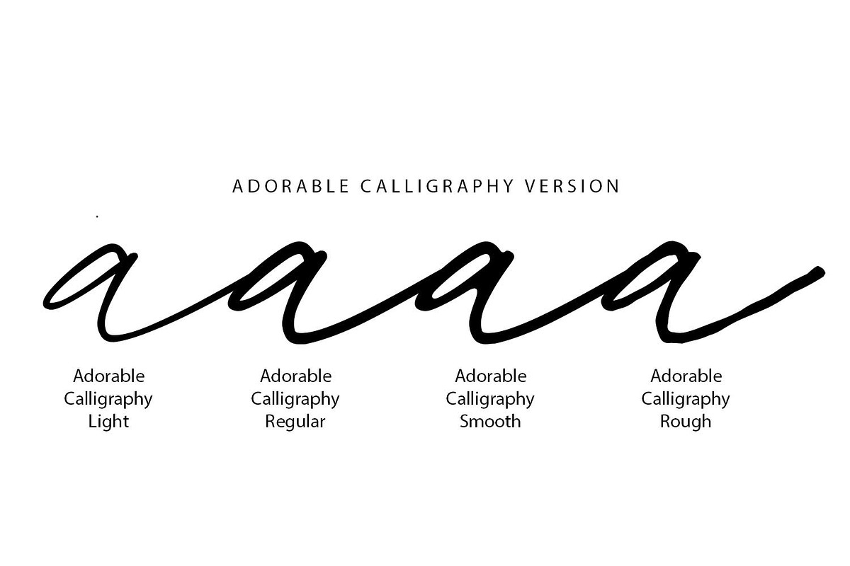 Adorable Calligraphy, a Script Font by Cititype (Photo 2 of 17)