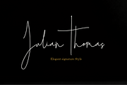 Julian Thomas, a Script Font by Letter-P (Thumbnail 1 of 7)