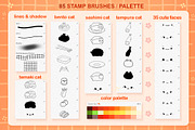 Procreate Brushes Anime, Cute Stamps, a Food Illustration by InkPrintsTattoo (Thumbnail 2 of 7)
