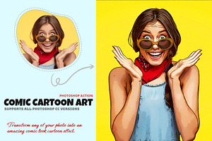 Comic Cartoon Art Photoshop Action