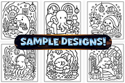 Bold Easy Ocean Home Coloring Pages, an Animal Illustration by Craftsbeefy (Thumbnail 3 of 4)