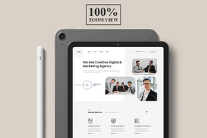 IPad - Web App Presentation Mockup