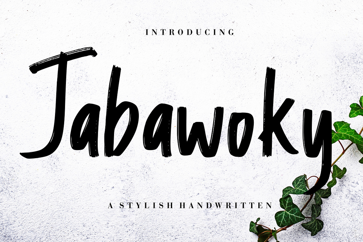 Jabawoky Stylish Business Font, a Script Font by Creatype Studio (Photo 1 of 8)