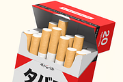 Cigarette Box Mockup 2 Views, a Product Mockup by graphicsauce (Thumbnail 4 of 4)