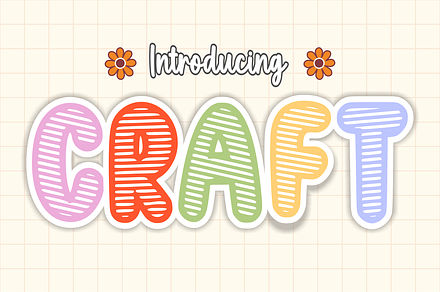 Craft Font - Cartoon Font Types