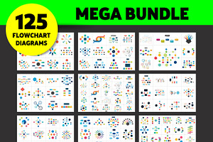 Bundle Of 125 Elements Infographics